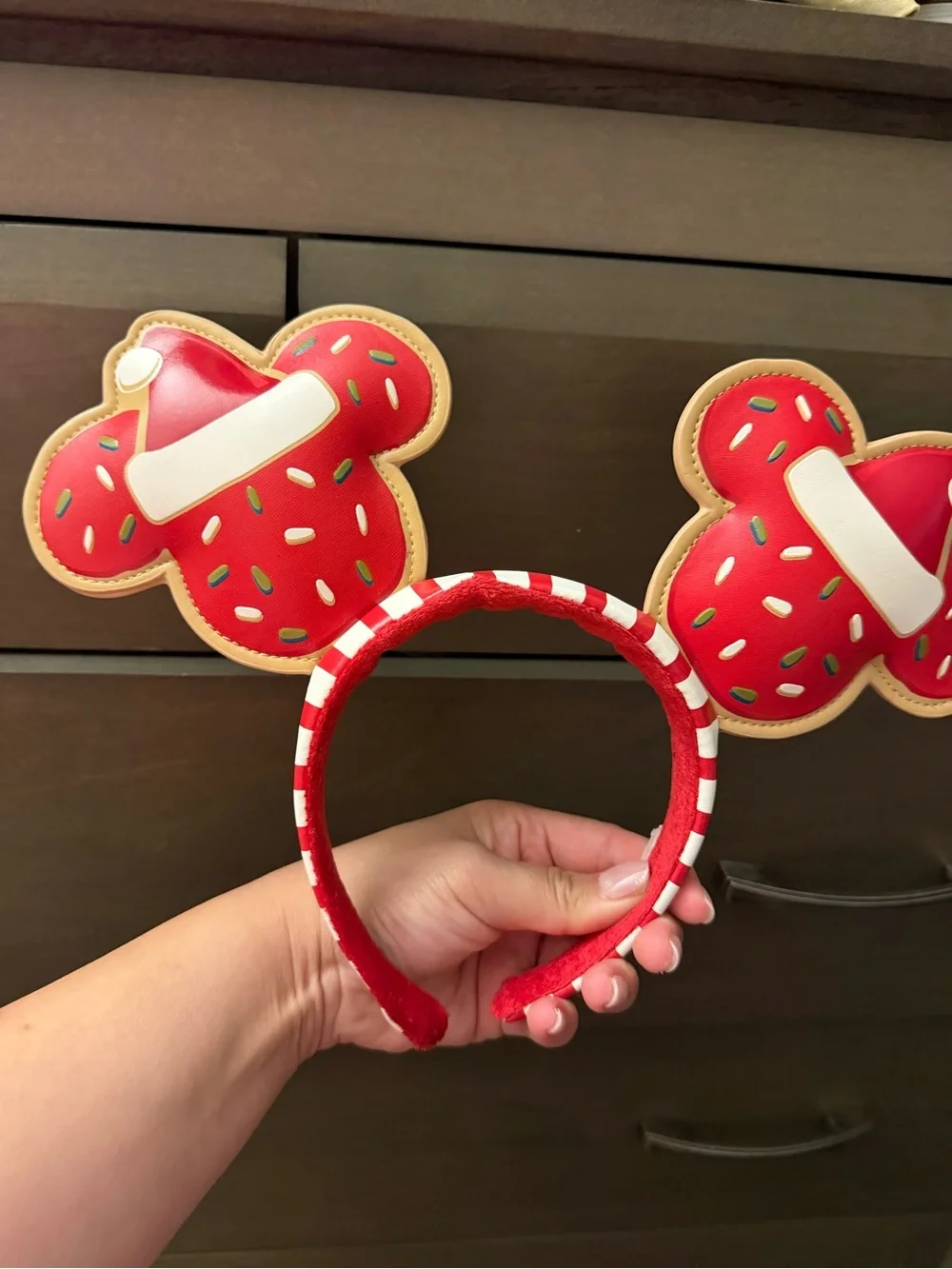 Disney Red Candy Sprinkle Mickey Ear Headband